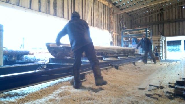 Пилорама дисковая Ц2УБС-2 ноябрь 2013 В.Устюг. Осина.