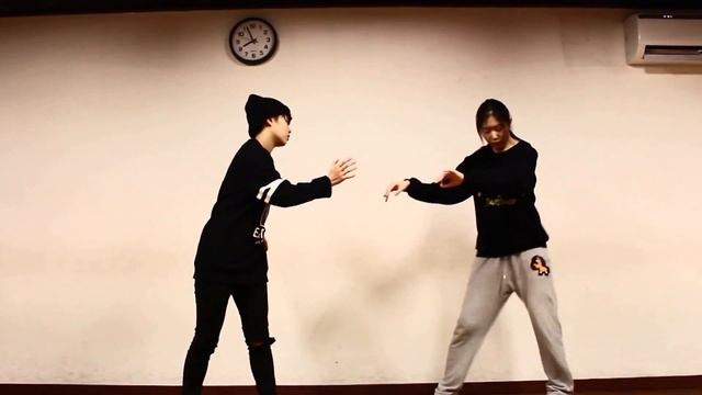 Hygher Baby x Waxolutionists - Intergalactic love | 최희주(중3) 정나원(중2) [Just Dance Fam] / Popping [팝핀]