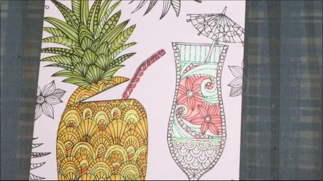 Color book page card process video