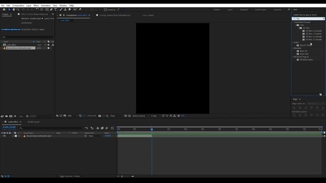 How To Create SFX Audio Effects Echo Sound Effects In After Effects In Tamil | Make UNIC