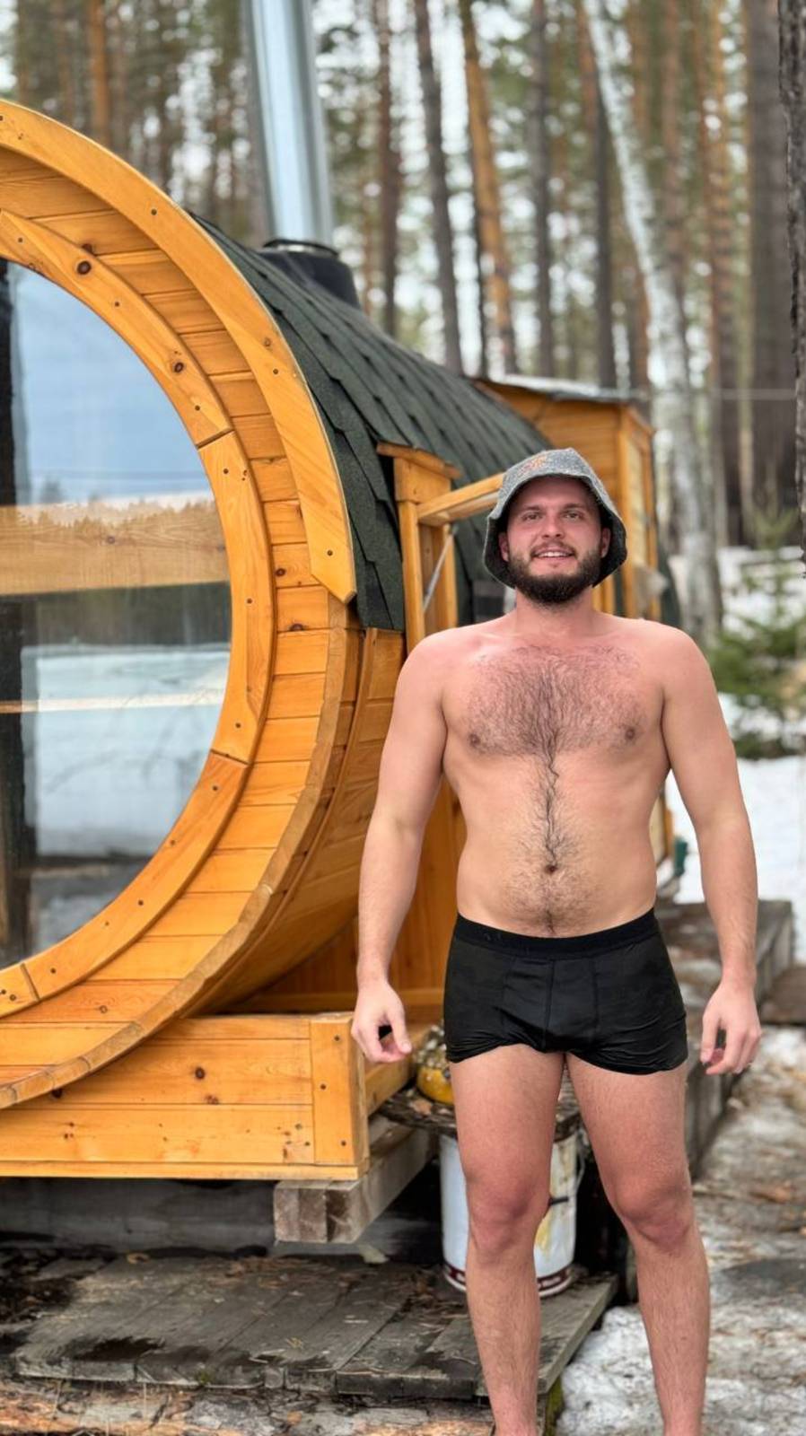 У тебя появилась баня-бочка... #банякупить #баняквадро  #дача #банябочка  #баня  #баняизкедра