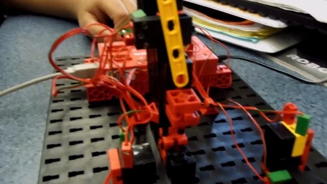 Fischertechnik Robotics Stamping Press by Rene and Edgar
