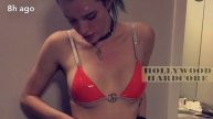 OMG! Bella Thorne Flashes Major Skin In Latex Bra And Mini Shorts