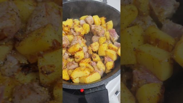 Тунец с картофелем