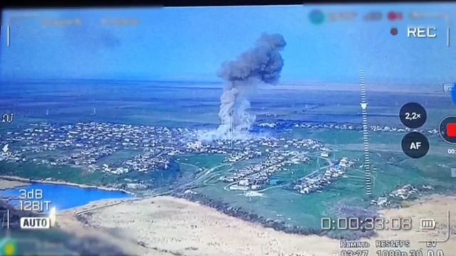 Украинские операторы БПЛА в н.п. Бургунка Херсонской области, отправились к Бандере