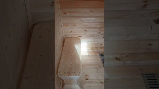 Мобильная баня из сухого бруса от СК "Бани". 6х2,3 м. Март 2025