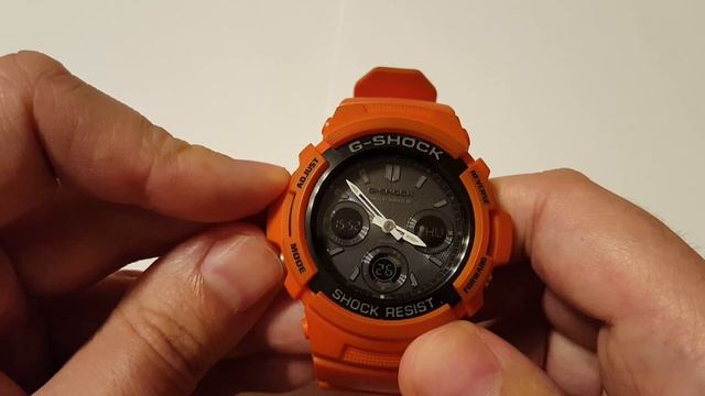 Casio G-Shock AWG-M100MR-4AER - przegląd funkcji [PL] cz.1