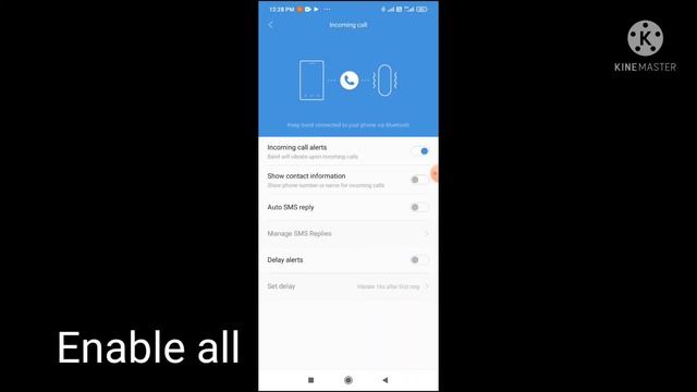 How to enable call notification in Mi band 6#Mi band 6