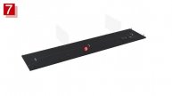 Amazon com Tantmis Black LED TV Stand for 55 65 70 75 inch TV, TV Media Center, Modern Entertainme