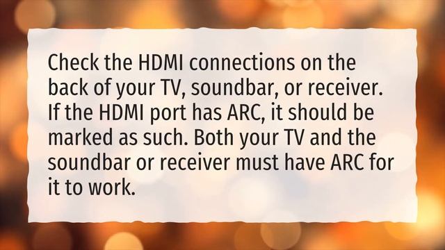 Why is HDMI ARC not working?