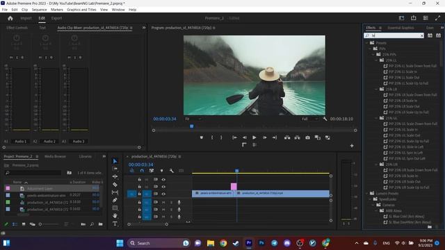 How to Add LENS FLARE Transition to Video In Premiere Pro
