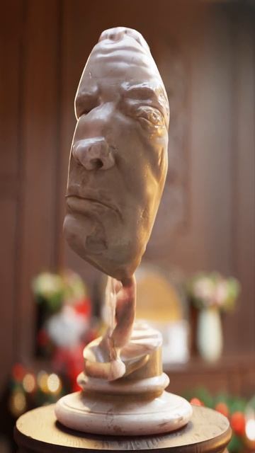 what else would a sculpture want than to move #blender#3dartis #blendercomunity #clothsim #shorts