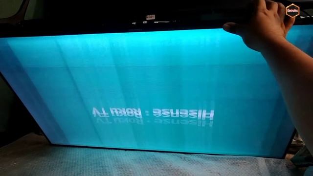 reparar pantalla hisense roku tv con lineas