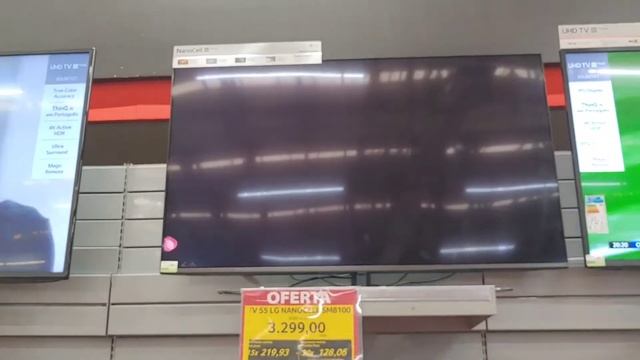 TV LG NanoCell Vazamento de luz