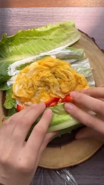 Вкусный диетический завтрак /Ролл для здорового завтрака