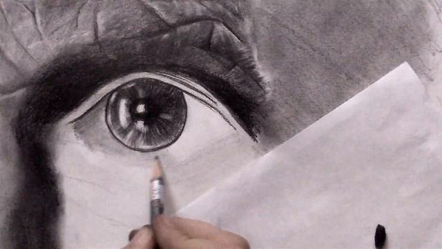 Как нарисовать глаз простым карандашом. Процесс. Часть новой работы