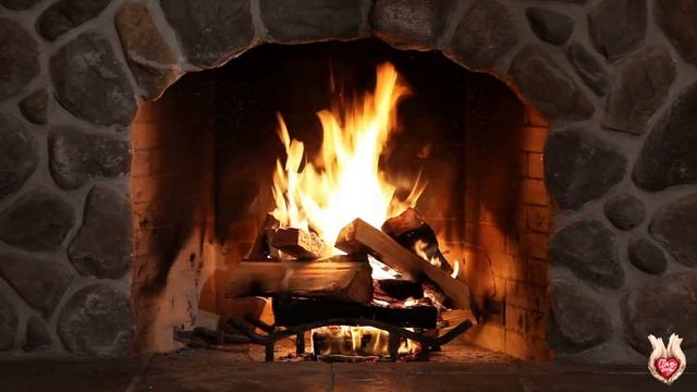 HD 4K - Fireplace Smooth Jazz loop music
