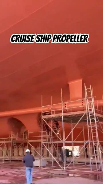 Cruise Ship Propeller #cruiseship #seafarers #life #crewship #viral #ship #awesome #cruiseliner