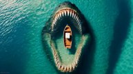 Морской Монстр | The Sea Monster Swallows The Boat - Живые Обои