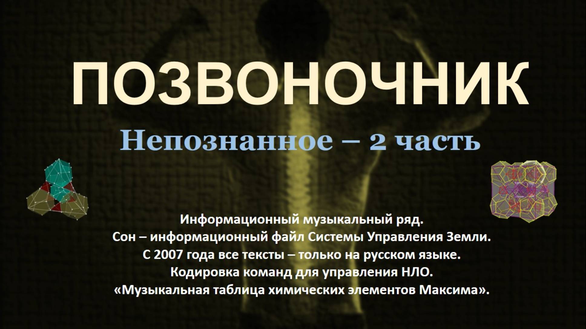 ПОЗВОНОЧНИК. НЕПОЗНАННОЕ - 2 часть