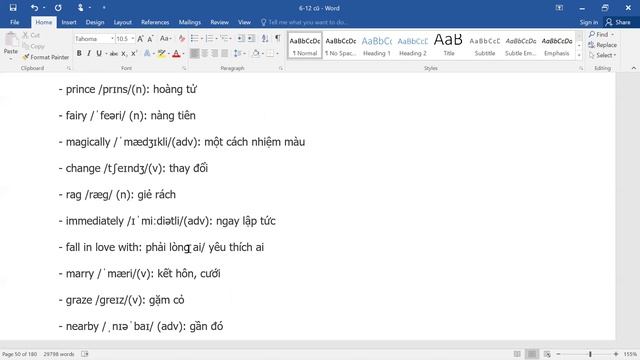 30 phút hơn 200 từ vựng Tiếng Anh
