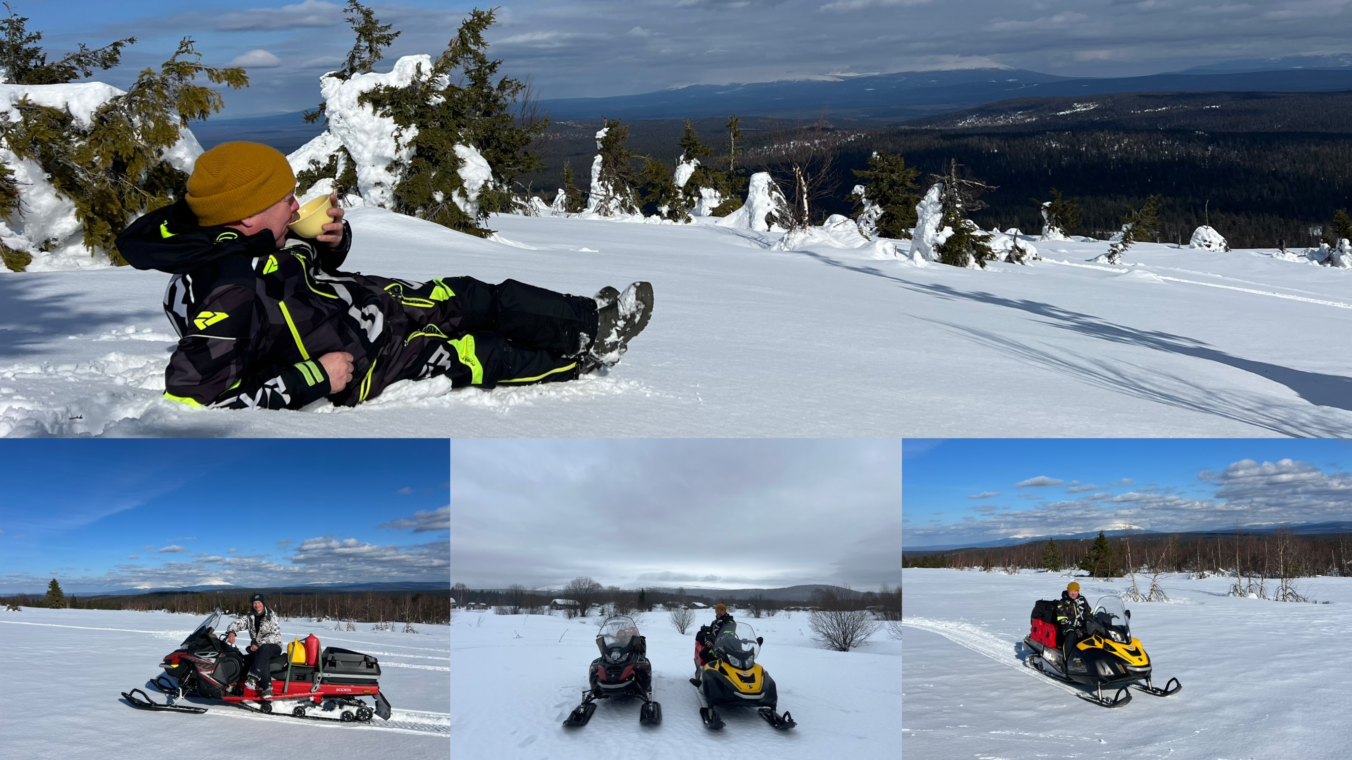 Пермский край Путешествие на снегоходах AODES SNOWCROSS  и BRP SKANDIC Ослянка - Конжак