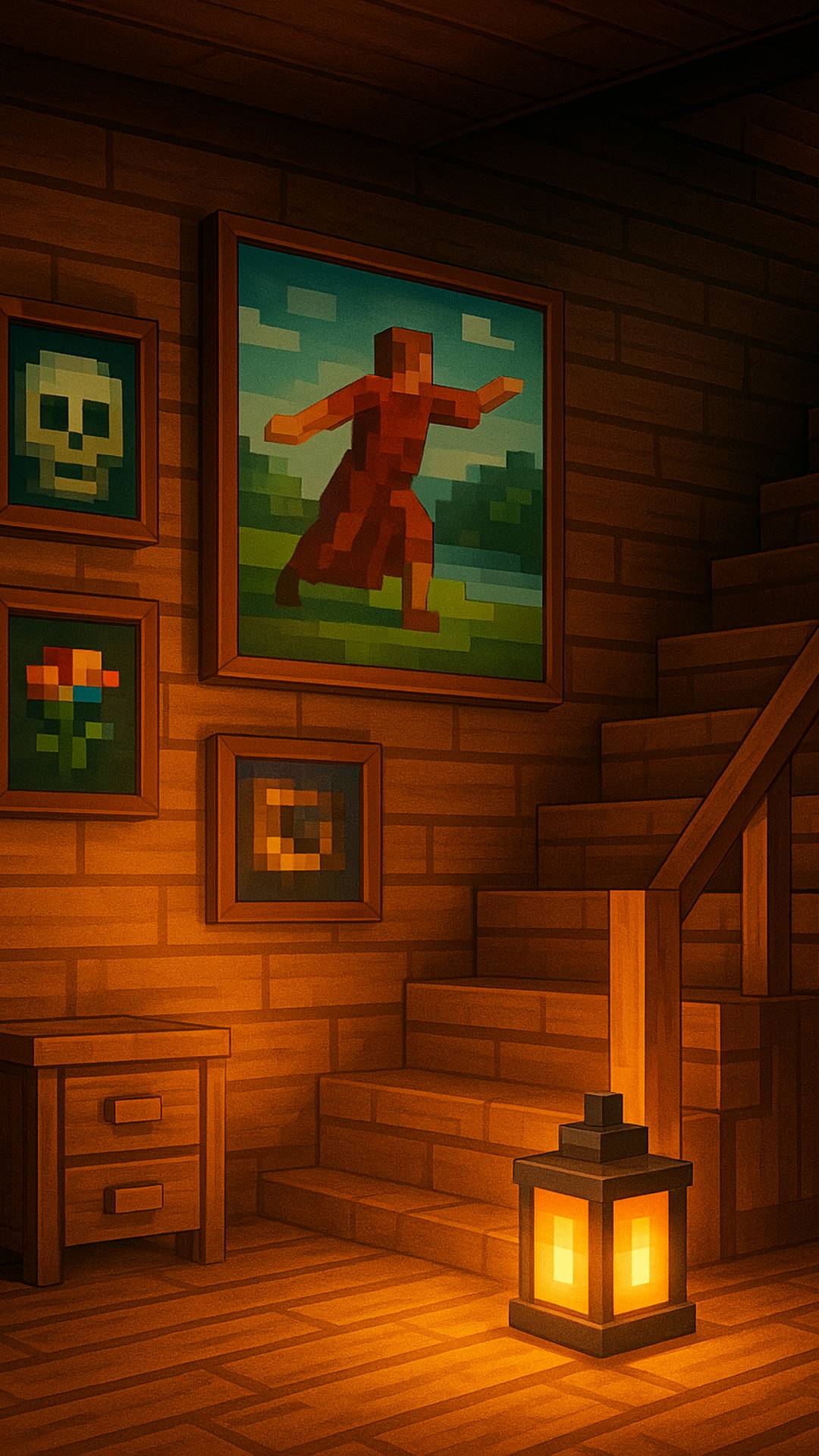 🎨 Украшаем дом картинами в Minecraft! 🖼️✨
