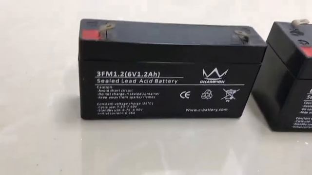small size tiny capacity agm battery 12v 6v