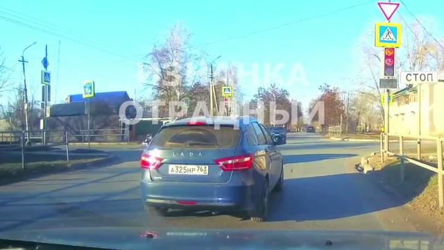 В Самарской области неизвестный бородач на перекрестке ........ !!!