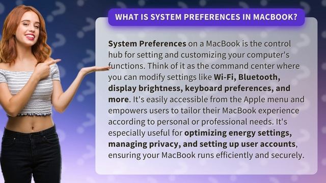 What is System Preferences in Macbook?