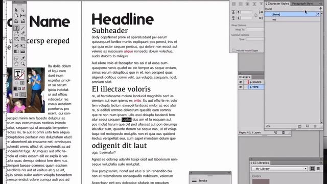 Adobe InDesign Create Character Styles