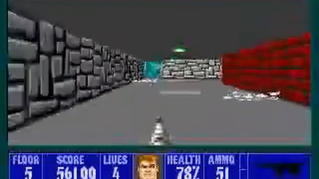 PC - Wolfenstein 3D - E3M5 100% Video