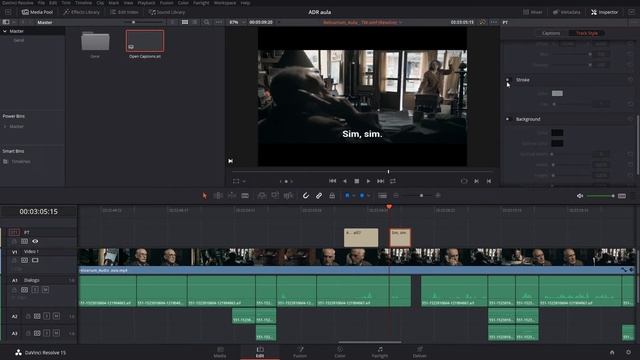 DaVinci Resolve 15 Legendas e Closed Captions