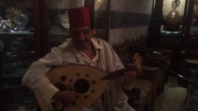 Oud player at Hamam Pasha Turkish Bath, Amman, JO