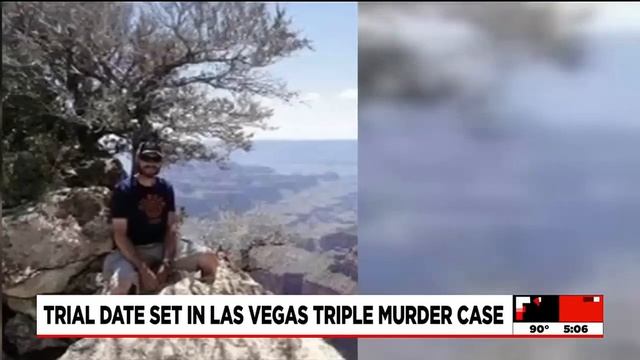 Trial date set in Las Vegas triple murder case