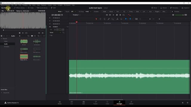 Audio Track Layers | Fairlight | Davinci Resolve ITA