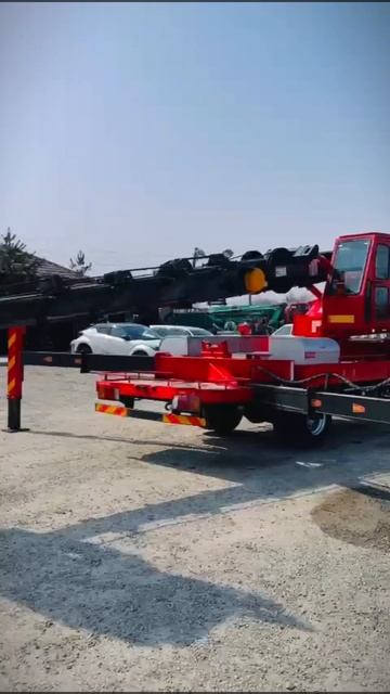 Забрали из таможни огневой цепной 30-метровый HanSin-3060 с кабиной оператора