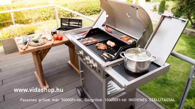 G21 California BBQ Premium line gázgrill, 4 égőfej + ajándék nyomáscsökkentő - Összehozza a családo