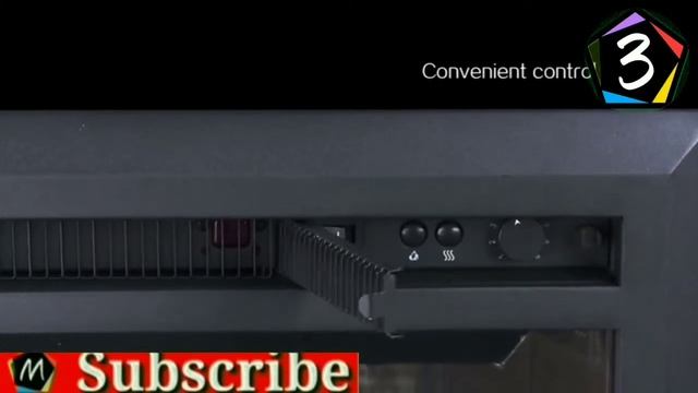PuraFlame 26" Western Electric Fireplace Insert with Remote Control, 750/1500W, Black