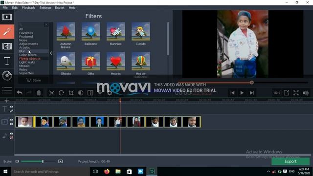 Movavi editing software