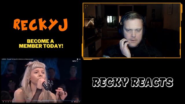 Recky reacts to: Aurora - Through The Eyes Of a Child Live (at Nidarosdomen)