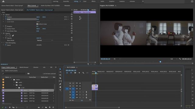 Creating a Split Screen Effect in Premiere Pro