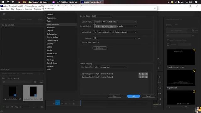 How To Record Voice Over in Adobe Premiere Pro | Bangla Tutorial