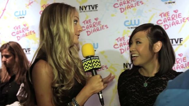 AfterBuzz TV Interviews Ellen Wong @ CW's The Carrie Diaries Premiere