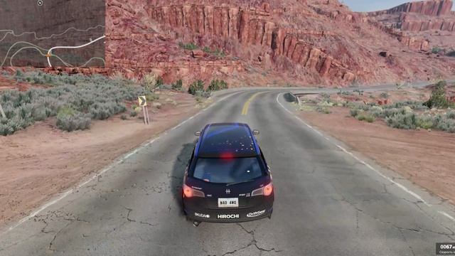 BeamNG.drive - ПОГОНЯ ОТ КОПОВ В ТЕХАСЕ.