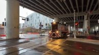 Railfaning Caltrains on 16th Street under Highway 280 in San Francisco CA FT Eric Fung on the Train