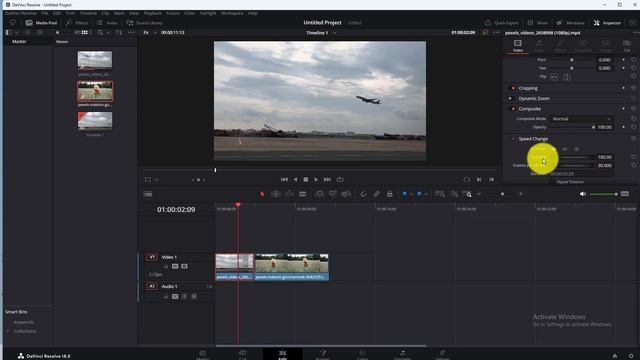 How to Adjust Video Speed in Davinci Resolve 18 & 18.5 ✅