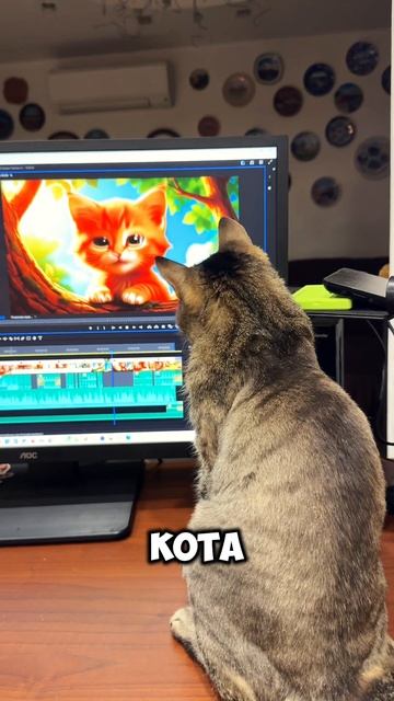 Кот эксперт в монтаже про котов