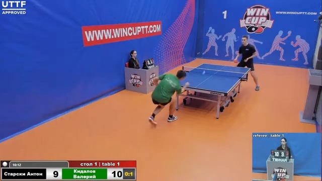 Старски Антон 1-3 Кидалов Валерий Турнир Восток 1  WIN CUP 27.11.20 Прямая трансляция Зал 1