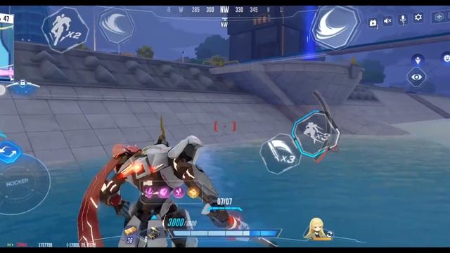 (Super Mecha Champions) Skateboard loli destroy Low tier bot players